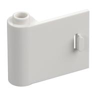 Door 1 × 3 × 2 Left - Open Between Top and Bottom Hinge White
