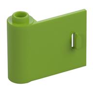Door 1 × 3 × 2 Left - Open Between Top and Bottom Hinge Lime