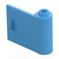 Door 1 × 3 × 2 Right - Open Between Top and Bottom Hinge Medium Blue
