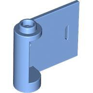 Door 1 × 3 × 2 Right - Open Between Top and Bottom Hinge with White Line Print Mittelblau