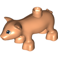 Duplo Animal Pig, Squared Eyes Print Nougat