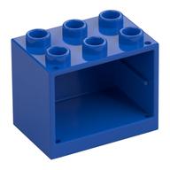 Cupboard 2 × 3 × 2 with Hollow Studs Blue