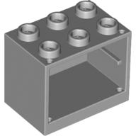 Cupboard 2 × 3 × 2 with Hollow Studs Hellblaugrau