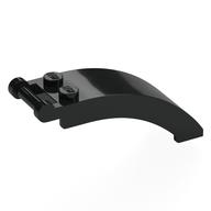 Windscreen 6 × 2 × 2 with Handle Black