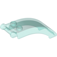 Windscreen 6 × 2 × 2 with Handle Trans-Light Blue