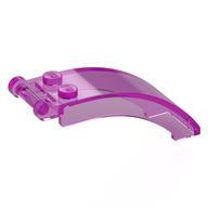 Windschutzscheibe 6 × 2 × 2 mit Griff Transparent-Dunkelrosa