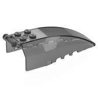 Windscreen 8 × 4 × 2 with 4 Studs and Handle Trans-Black