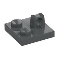 Hinge Plate 2 × 2 Locking with 1 Finger on Top Dark Bluish Gray