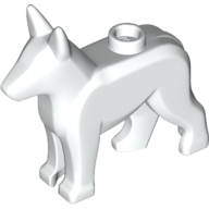 Animal, Dog, Alsatian / German Shepherd (Police Dog) [Plain] White