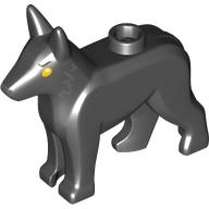 Animal, Dog, Alsatian / German Shepherd Yellow Eyes Print Black