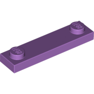 Plate Special 1 × 4 with 2 Studs, 3 Bottom Tubes Medium Lavender