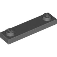 Plate Special 1 × 4 with 2 Studs, 3 Bottom Tubes Dark Bluish Gray