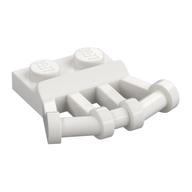 Plate Special 1 × 2 with Angled Handles on Side White