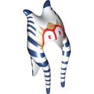 Headdress Togruta Montrals Long, Shaak Ti Print Weiß