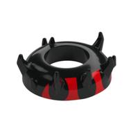 Head Top Zabrak Horns with Red Print (Darth Maul) Schwarz