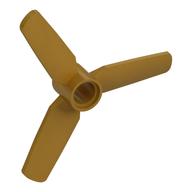 Propeller 3 Blades 5 Diameter, Pin Hole Perlgold
