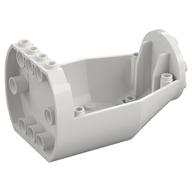 Aircraft Fuselage Curved Forward 6 × 9 × 4 1/3 Bottom in Weiß