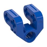 Technic Axle and Pin Connector Perpendicular Split Blue