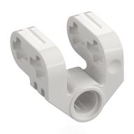 Technic Axle and Pin Connector Perpendicular Split Weiß