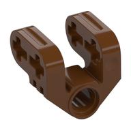 Technic Axle and Pin Connector Perpendicular Split Rotbraun