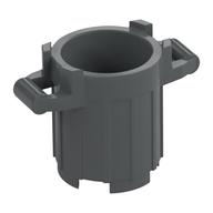 Trash Can with 4 Cover Holders Dark Bluish Gray