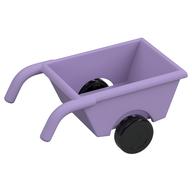 Duplo Wheelbarrow with Thick Black Wheels Lavendel