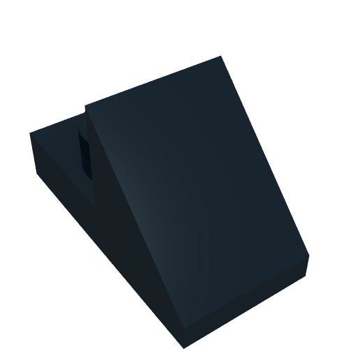Brick Sloped 45° 2 × 1 with 2/3 Cutout [Original Version] Schwarz