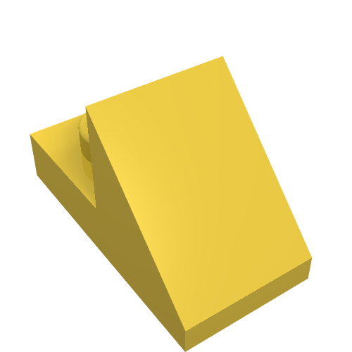 Brick Sloped 45° 2 × 1 with 2/3 Cutout [Original Version] Gelb