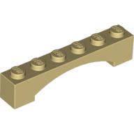 Brick Arch 1 × 6 Raised Arch Tan