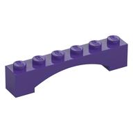 Stein Bogen 1 × 6 erhöht Bogen Dunkellila
