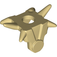 Minifig Neckwear Armour Breastplate with Spiked Shoulders [Plain] Tan