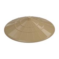 Hat, Conical Asian Style Dark Tan