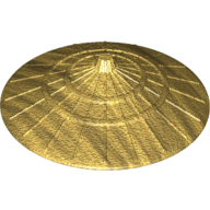 Hat, Conical Asian Style Pearl Gold