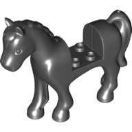 Animal, Horse with 2 × 2 Cutout, Black and White Eyes Print