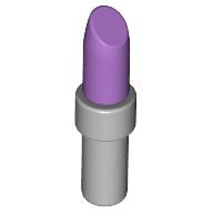 Lipstick with Light Bluish Gray Handle Mittellavendel