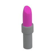 Lipstick with Light Bluish Gray Handle Dunkelrosa