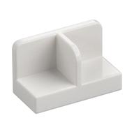 Panel 1 × 2 × 1 with Rounded Corners and Central Divider White