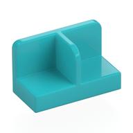 Panel 1 × 2 × 1 with Rounded Corners and Central Divider Mittelazur