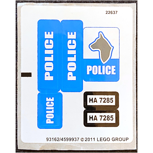 Sticker Sheet for Set 7285-1 [No Color/Any Color]