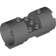 Cylinder 3 × 6 × 2 2/3 Horizontal Solid Studs Dunkelblaugrau