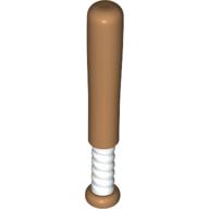 Sports Baseball Bat 4L with Medium Nougat Print White