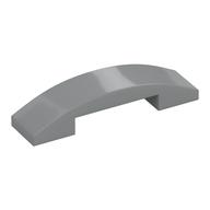 Brick Curved 4 × 1 Double with No Studs Light Bluish Gray