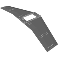 Wing Plate 20 × 56 with 6 × 10 Opening and 4 Holes