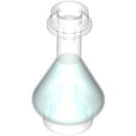 Equipment Bottle / Erlenmeyer Flask with Trans-Light Blue Fluid Pattern Trans-Clear