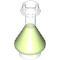 Equipment Bottle / Erlenmeyer Flask with Lime Fluid Pattern Transparent
