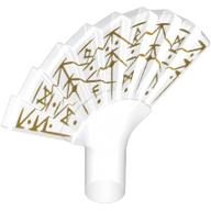 Equipment Hand Fan with Gold Markings Print Transparent