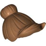 Hair Top Knot Bun and Forelock Medium Nougat