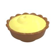 Food Pie with Light Yellow Cream Filling Pattern