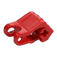 Large Figure Hand, Fist with Axle Hole, 4 Fingers Red