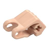 Large Figure Hand, Fist with Axle Hole, 4 Fingers Hellnougat
